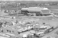 Bau eines Geschäftszentrums gegenüber der Badnerlandhalle, 1979, Stadtarchiv Karlsruhe 8/BA Schlesiger A37/150/3/34.