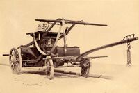 Mühlburger Feuerspritze aus dem Jahr 1855, Stadtarchiv Karlsruhe 8/PBS VIIc 20.