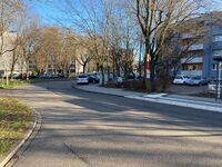 Eugen-Geck-Straße, Januar 2025, Foto: Stadtarchiv Karlsruhe.