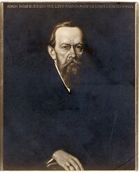 Adam Röder, Foto eines Gemäldes von Camill Macklot 1926, in: Karlsruher Kunstwarte. Wochenschrift für Theater, Musik, Bildende Kunst, Kulturpolitik 1924-1926, Stadtarchiv Karlsruhe 8/Ze 28.